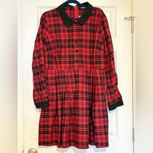 ModCloth Dangerfield Red Tartan Dress